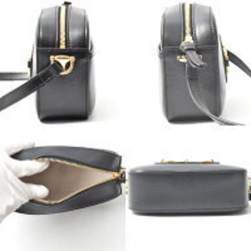 Gucci Horsebit Shoulder Bag Leather Black - Picture 3 of 10